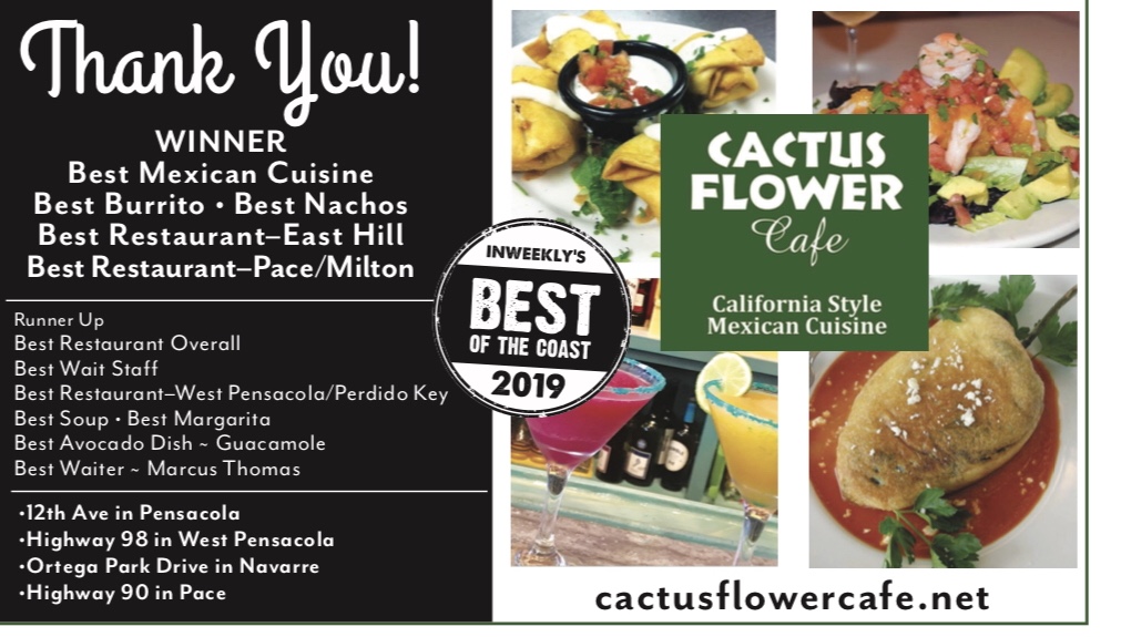 cactus flower cafe pace menu